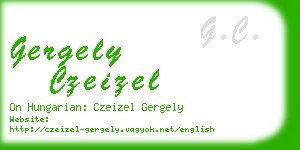 gergely czeizel business card